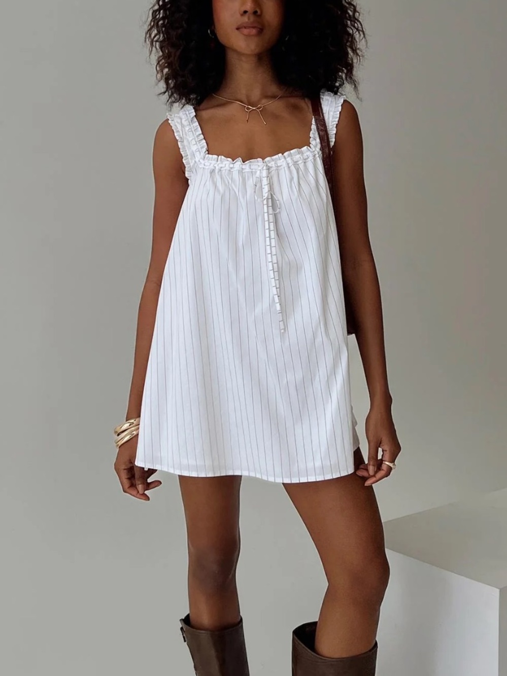 Princess Polly Swing Mini Dress Stripe